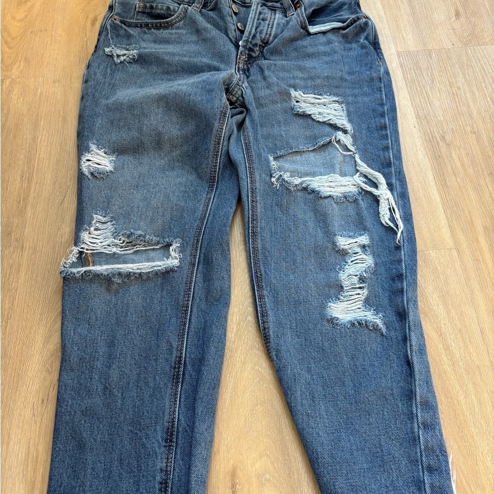 Old Navy Distressed Blue Jeans